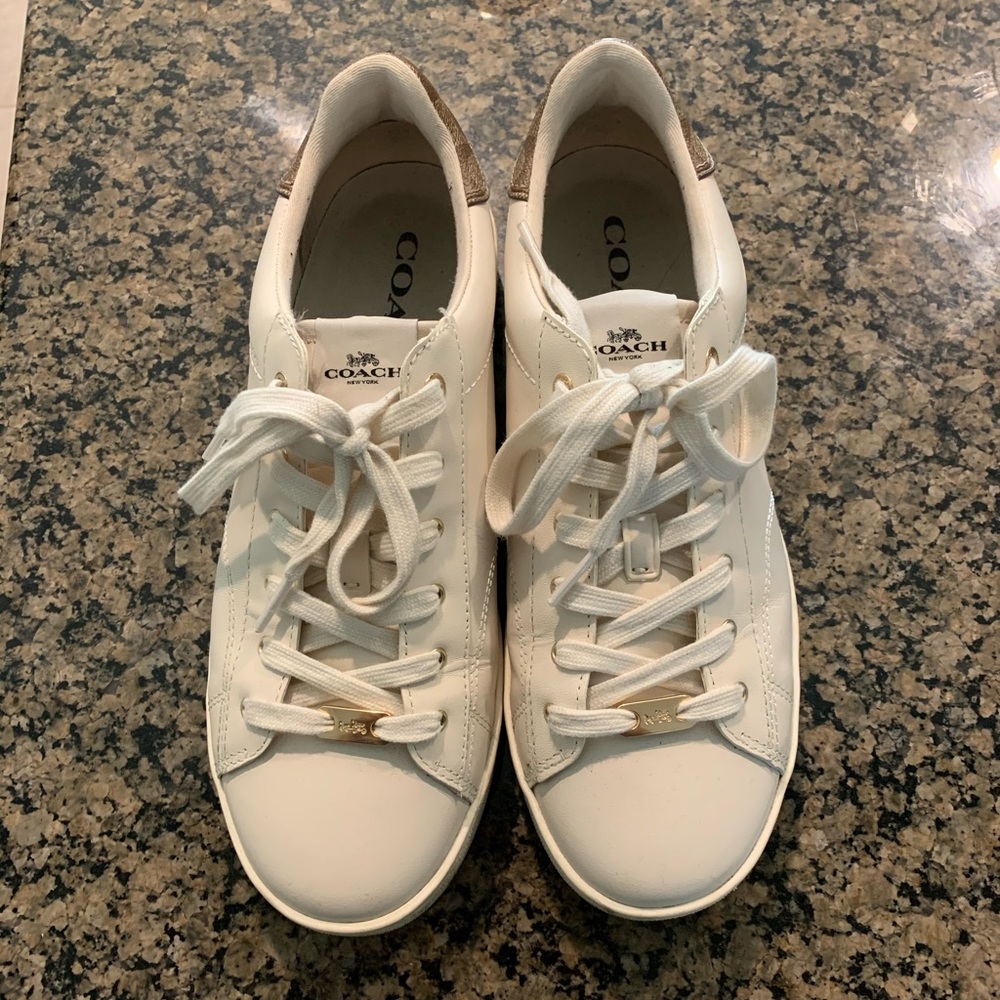 COACH leather low top sneaker